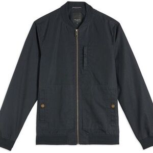 Ted Baker Bars Bomber Jacket in Navy Sz M